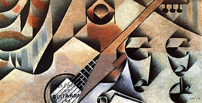 Guitar and Glasses Juan Gris